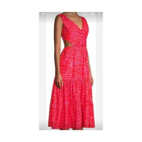 NWT Sz XS ANTHROPLOGIE by PEIXOTO MARIAH Dress Resort Wear Feisty Tiger Dress - Picture 3 of 8